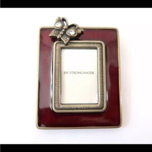 JAY STRONGWATER enamel photo frame Clip Pin w butterfly
5059
